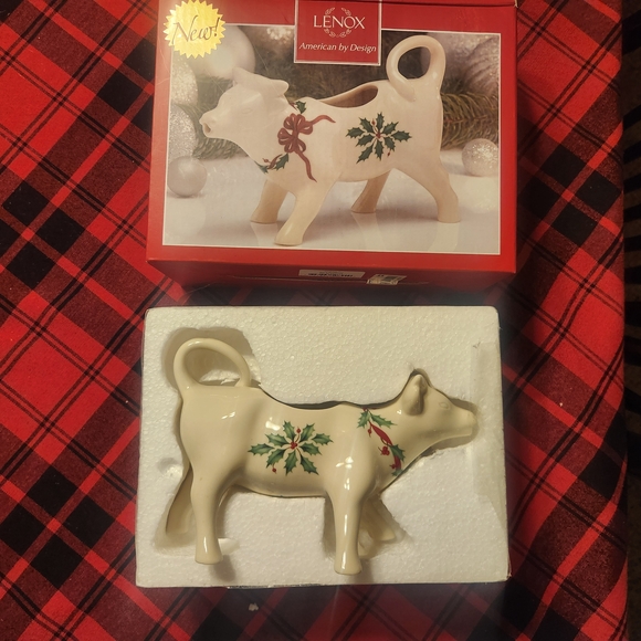 Lenox American By Design Holiday Cow Creamer NEW IN BOX - Picture 4 of 16